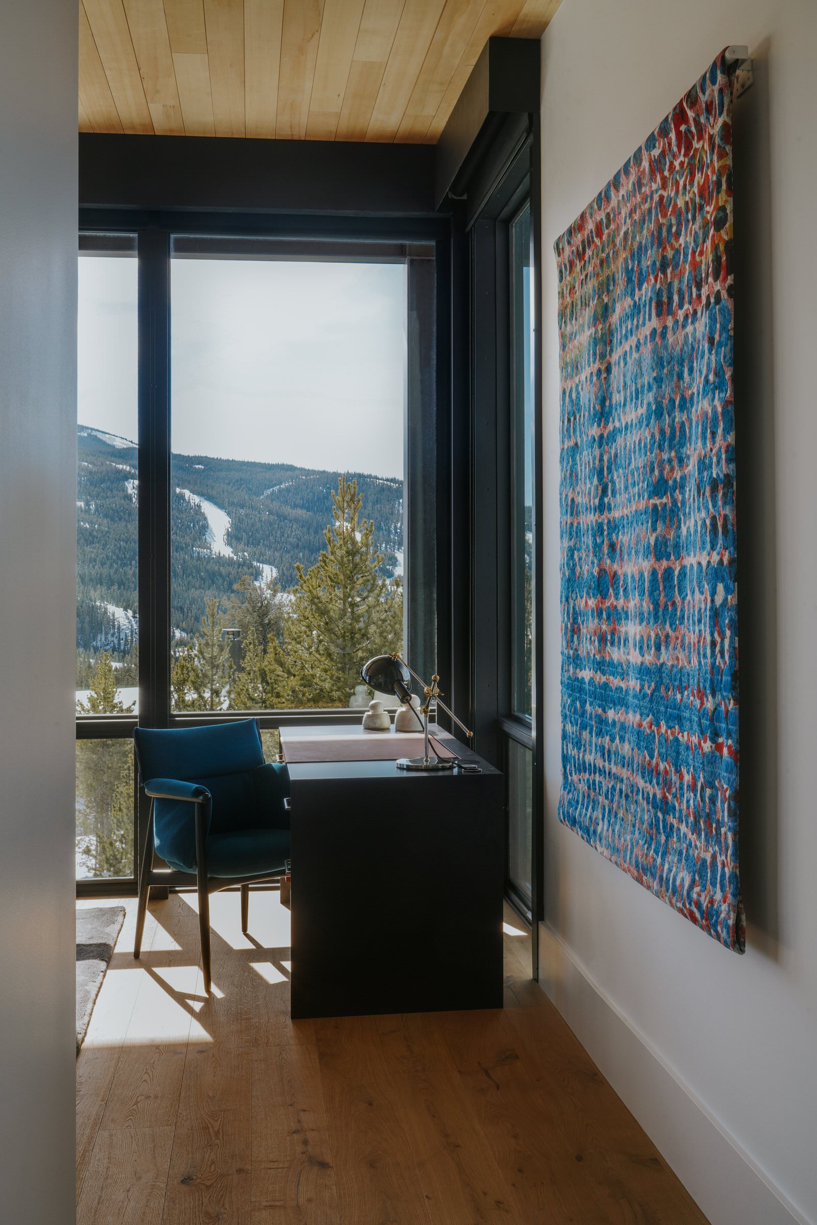 Moonlight Basin Residence — primary bedroom vignette